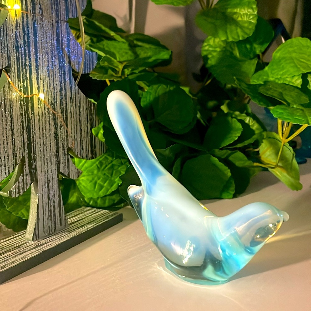 Fenton Fostoria Glass Bird Statue - Picture 4 of 5